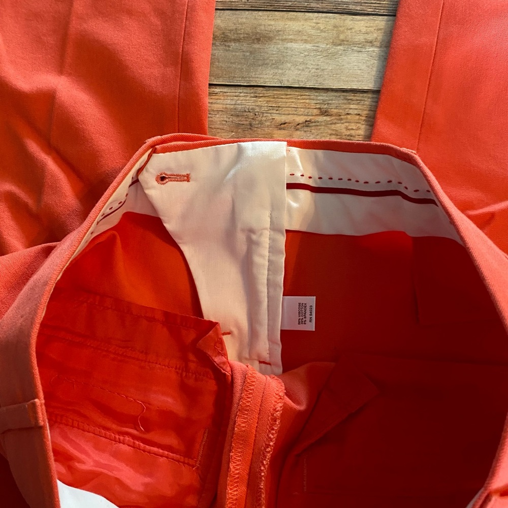 Banana Republic Sloan Orange Pants Size 4 - Picture 11 of 12